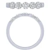 14K White Gold 1/4Ctw Diamond Halo Band