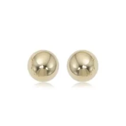 14K Yellow Gold 7mm Ball Earrings