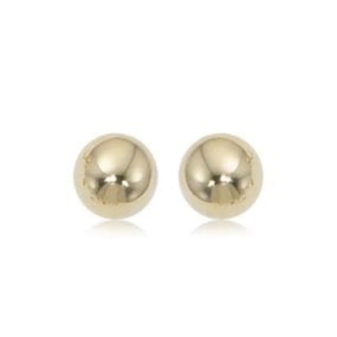 14K Yellow Gold 7mm Ball Earrings