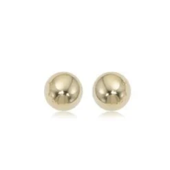 14K Yellow Gold 6mm Ball Earrings