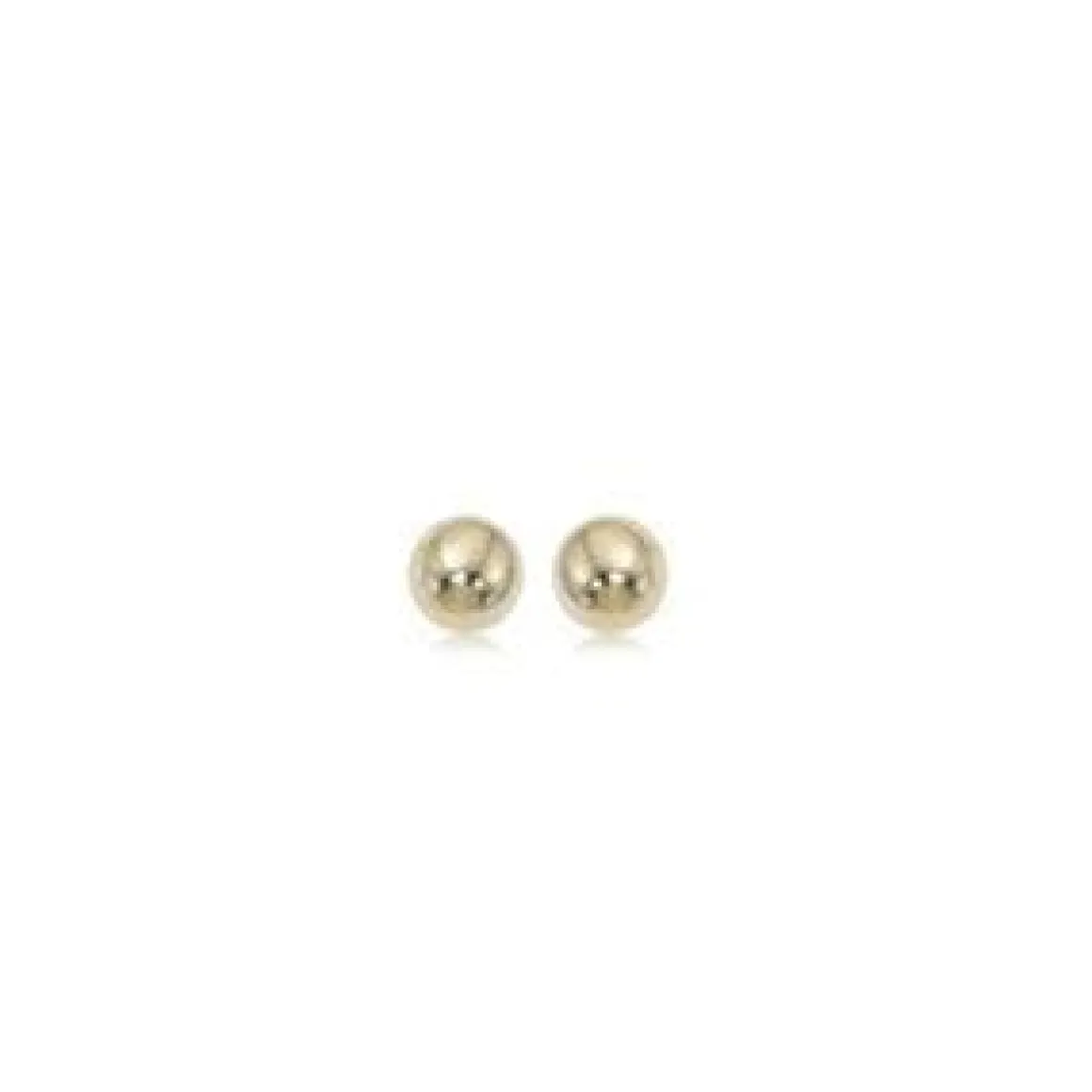 14K Yellow Gold 3mm Ball Earrings