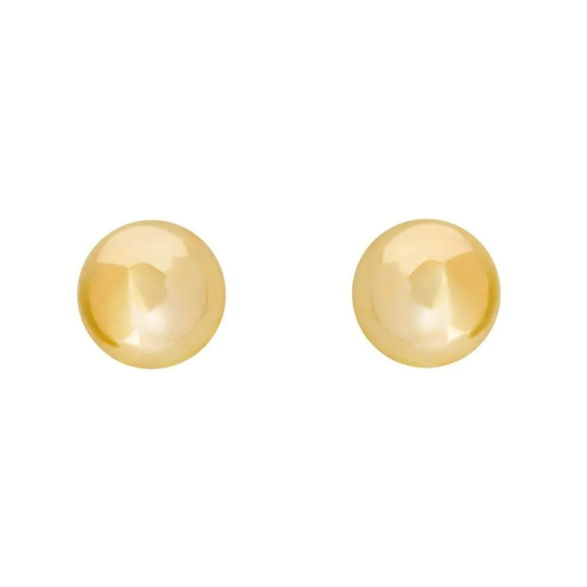 14K Yellow Gold 6mm Ball Pierced Earring
