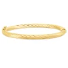 14K Yellow Gold Twist Bangle