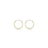14K Yellow Gold 1.5X12mm Endless Hoop Earrings