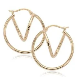 14KG Lg/Sm. Dbl Tube S/D Earrings
