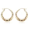 14KG Wavy Shell S/D Earrings