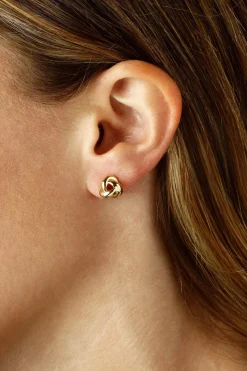 14KY Sm.. Knot Earrings