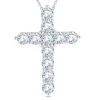 Lab Grown Diamond 3 Carat Cross Pendant