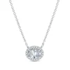Lab Grown Diamond 1 Carat Halo Pendant