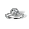 Lab Grown Diamond Halo Engagement Ring