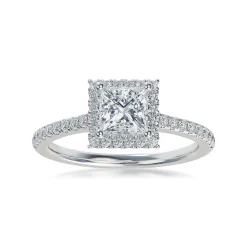 Lab Grown Diamond Halo Engagement Ring