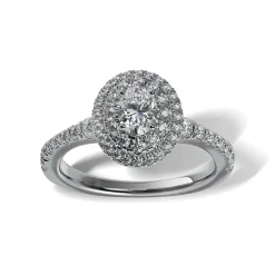 Lab Grown Diamond Halo Engagement Ring