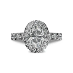 Lab Grown Diamond Halo Engagement Ring