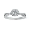 Lab Grown Diamond Halo Engagement Ring