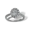 Lab Grown Diamond Halo Engagement Ring