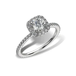 Lab Grown Diamond Halo Engagement Ring