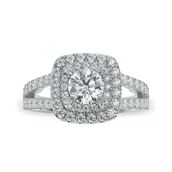 Lab Grown Diamond Halo Engagement Ring