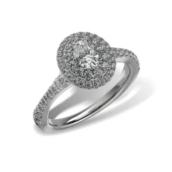Lab Grown Diamond Halo Engagement Ring