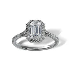 Lab Grown Diamond Halo Engagement Ring