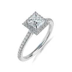Lab Grown Diamond Halo Engagement Ring