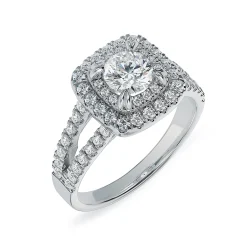 Lab Grown Diamond Halo Engagement Ring