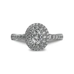 Lab Grown Diamond Halo Engagement Ring