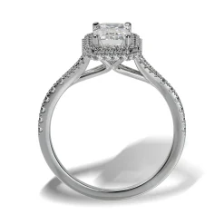 Lab Grown Diamond Halo Engagement Ring