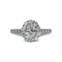 Lab Grown Diamond Halo Engagement Ring