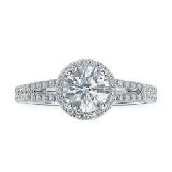 Lab Grown Diamond Halo Engagement Ring