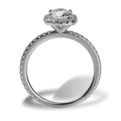 Lab Grown Diamond Halo Engagement Ring