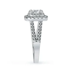 Lab Grown Diamond Halo Engagement Ring