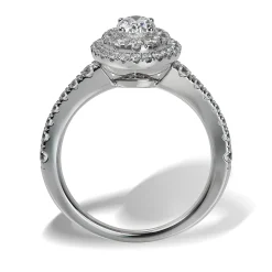 Lab Grown Diamond Halo Engagement Ring