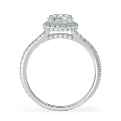 Lab Grown Diamond Halo Engagement Ring