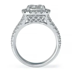 Lab Grown Diamond Halo Engagement Ring