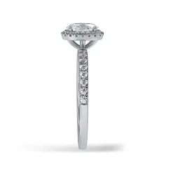 Lab Grown Diamond Halo Engagement Ring