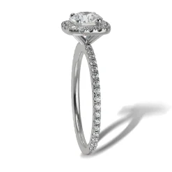 Lab Grown Diamond Halo Engagement Ring