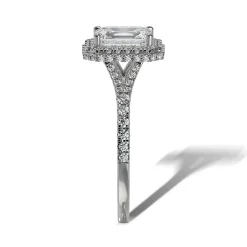 Lab Grown Diamond Halo Engagement Ring