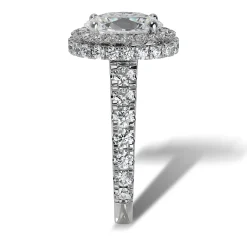 Lab Grown Diamond Halo Engagement Ring