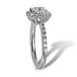 Lab Grown Diamond Halo Engagement Ring