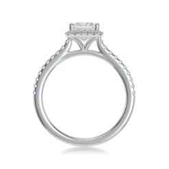Lab Grown Diamond Halo Engagement Ring