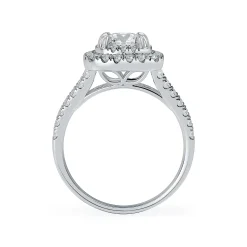 Lab Grown Diamond Halo Engagement Ring