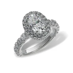 Lab Grown Diamond Halo Engagement Ring