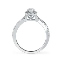 Lab Grown Diamond Halo Engagement Ring
