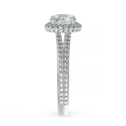 Lab Grown Diamond Halo Engagement Ring