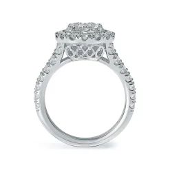 Lab Grown Diamond Halo Engagement Ring
