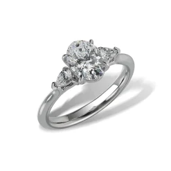 Lab Grown Diamond Three Stone Engagement Ring