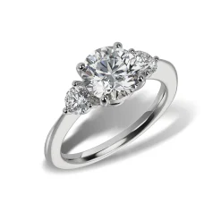 Lab Grown Diamond Three Stone Engagement Ring