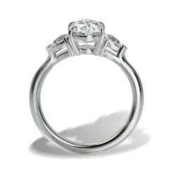 Lab Grown Diamond Three Stone Engagement Ring