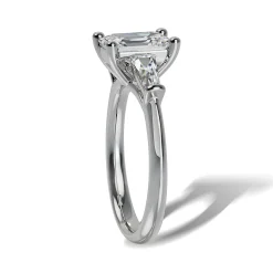 Lab Grown Diamond Three Stone Engagement Ring