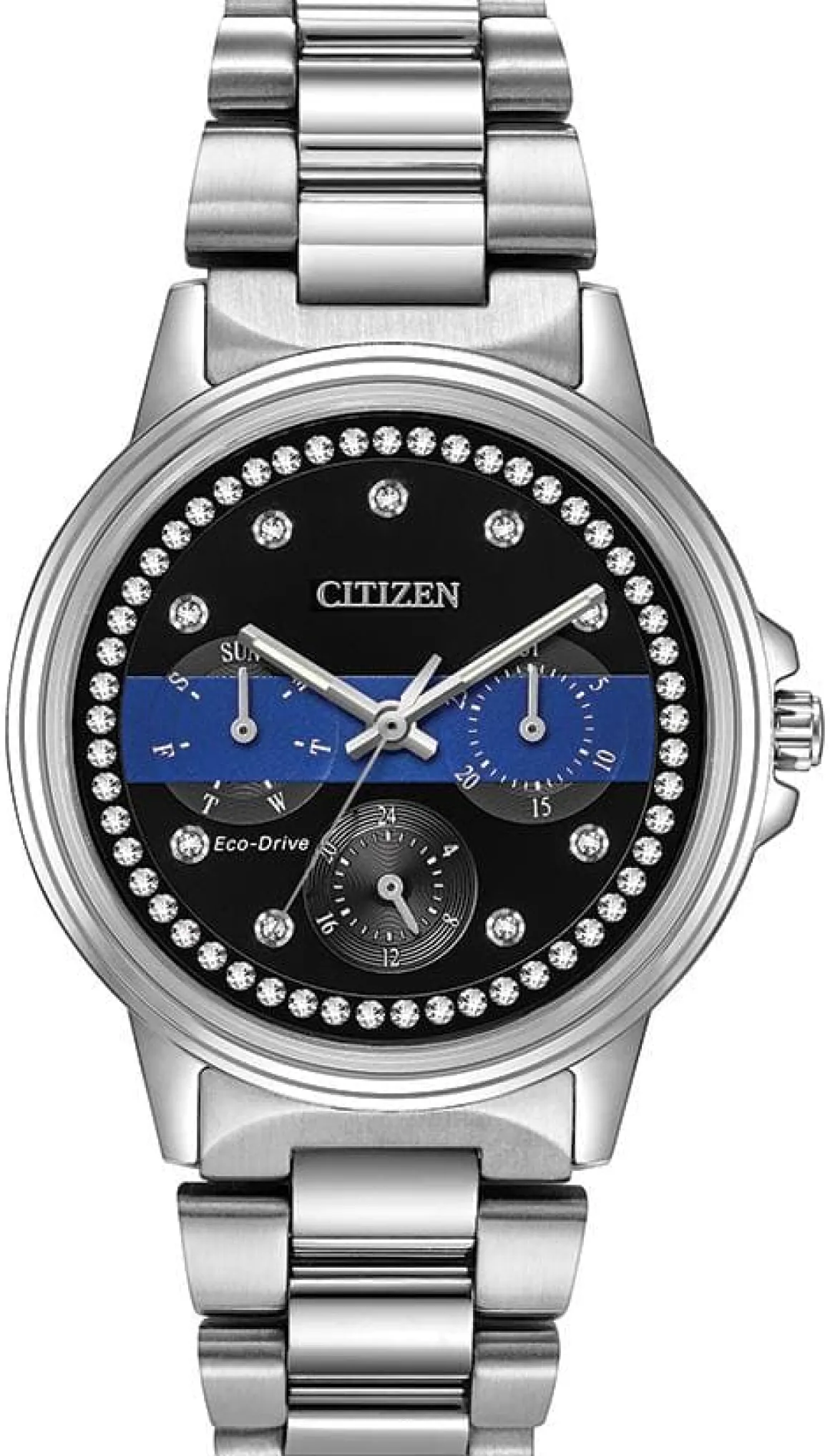 Lady's Thin Blue Line Box Set Citizen Watch